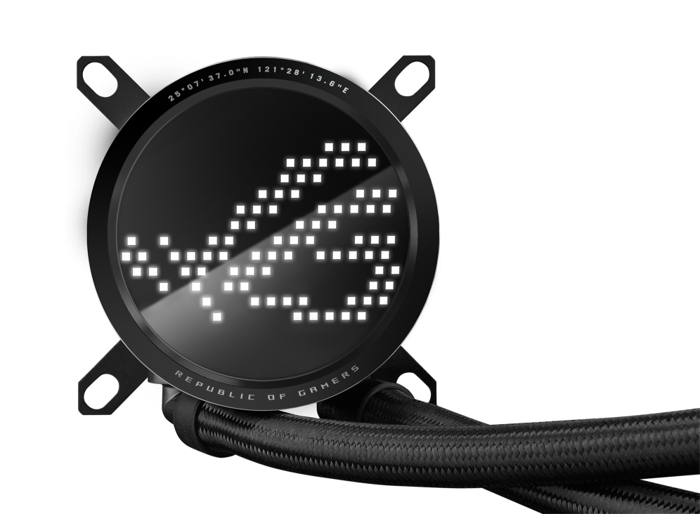 ASUS ROG Ryuo III 360 AIO Liquid CPU Cooler, 8th Gen Asetek Pump, Anime Matrix LED, 2200 RPM Speed Black ASUS ROG Ryuo III 360 AIO Liquid CPU Cooler, 8th Gen Asetek Pump, Anime Matrix LED, 2200 RPM Speed Black